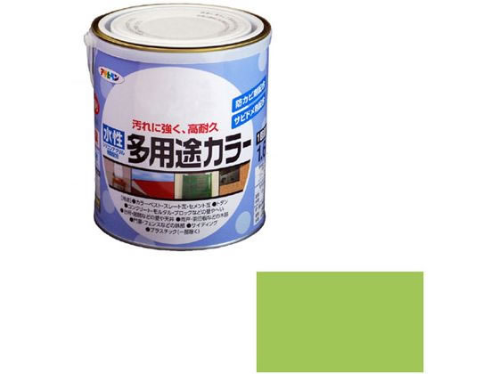 アサヒペン 水性多用途カラー 1.6L フレッシュグリーン