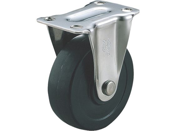 TRUSCO TYSシリーズ 固定 ゴム車75mm TYSK-75