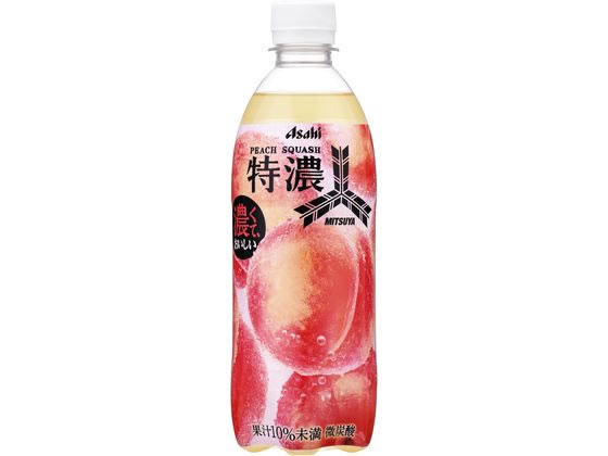 アサヒ飲料 三ツ矢特濃ピーチスカッシュ 500mL アサヒ飲料 三ツ矢特濃ピーチスカッシュ 500mL