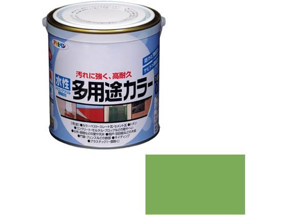 アサヒペン 水性多用途カラー 0.7L 若草色