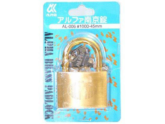 WAKI アルファ南京錠 #1000-45 AL-006 WAKI アルファ南京錠 #1000-45 AL-006