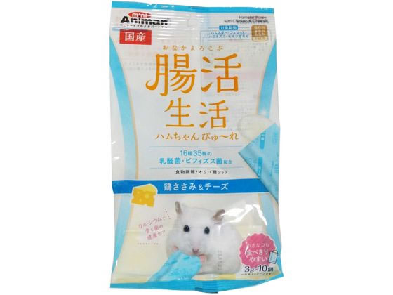 ドギーマン 腸活生活 ハムちゃんぴゅ〜れ チーズ 3g×10個 ドギーマン 腸活生活 ハムちゃんぴゅ〜れ チーズ 3g×10個