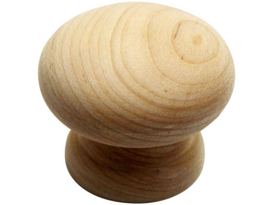 WAKI 木製つまみ 木地 45mm TW-301