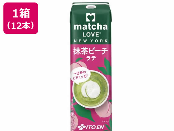 伊藤園 matcha LOVE NEW YORK 抹茶ピーチラテ240mL 12本 伊藤園 matcha LOVE NEW YORK 抹茶ピーチラテ240mL 12本