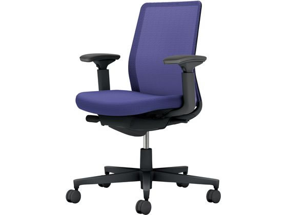 ●品番：Ｃ０３−Ｂ１３０Ｕ−Ｂ７Ｅ７ＥＸ１●カラー：本体／ブラック●カラー：座／ディープパープル、背／ディープパープル●ランバーサポート：なし●外寸法：幅７１０×奥行（脚部除く）４９０×高さ８８０〜９