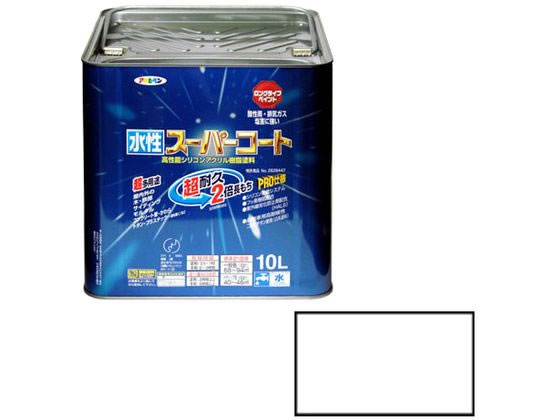 アサヒペン 水性スーパーコート 10L 白