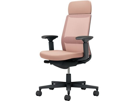 ●品番：Ｃ０３−Ｂ１３３Ｕ−Ｂ９Ｇ９Ｇ９Ｇ１●カラー：本体／ブラック●カラー：座／アッシュピンク、背／アッシュピンク●ランバーサポート：あり●外寸法：幅７１０×奥行（脚部除く）５２０×高さ１０４５〜１