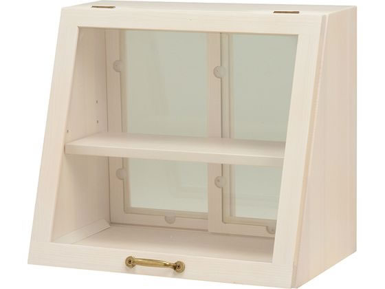萩原 カウンター上ガラスケース W40×D25×H35cm ホワイトウォッシュ 萩原 カウンター上ガラスケース W40×D25×H35cm ホワイトウォッシュ
