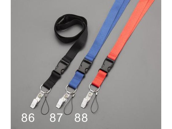 エスコ ネックストラップホルダー レッド 457mm EA916ZL-88 エスコ ネックストラップホルダー レッド 457mm EA916ZL-88