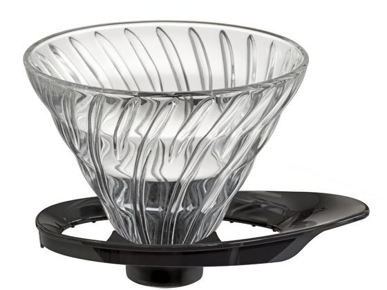 HARIO V60 耐熱ガラス透過ドリッパー 02 ブラック VDGR-02-B HARIO V60 耐熱ガラス透過ドリッパー 02 ブラック VDGR-02-B