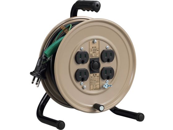 ハタヤ 温度センサー付コードリール単相100V10M アース付 JS-101KS ハタヤ 温度センサー付コードリール単相100V10M アース付 JS-101KS