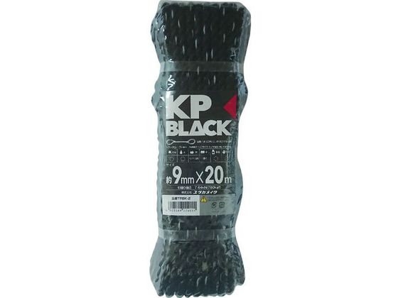 ユタカメイク ブラックKPトラックロープ9mm×20m TRBK-2 ユタカメイク ブラックKPトラックロープ9mm×20m TRBK-2