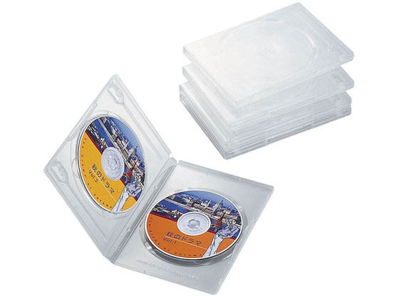 エレコム DVDトールケース 両面収納 5パック CCD-DVD05CR