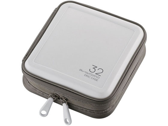 エレコム Blu-ray CD DVD対応ファスナーケース 32枚 CCD-HB32WH