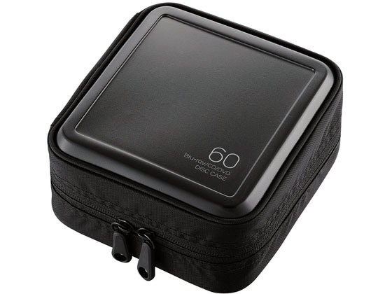 エレコム Blu-ray CD DVD対応ファスナーケース 60枚 CCD-HB60BK