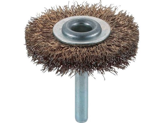 TRUSCO 軸付ホイールブラシ φ50×軸6 真鍮メッキ鋼線 線径0.25 TB-6221 TRUSCO 軸付ホイールブラシ φ50×軸6 真鍮メッキ鋼線 線径0.25 TB-6221