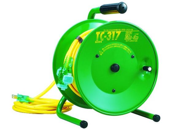 ハタヤ 逆配電型コードリール シンディテモートリール 単相100V 17+3m TC-317 ハタヤ 逆配電型コードリール シンディテモートリール 単相100V 17+3m TC-317