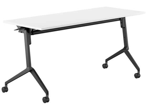 コクヨ フラップテーブル リーフライン 棚付 ホワイト W1500×D600 コクヨ フラップテーブル リーフライン 棚付 ホワイト W1500×D600