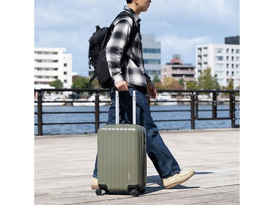 パール金属 キャプテンスタッグ スーツケース(TSAロックWF) S オリーブ