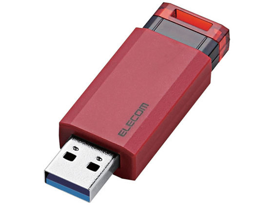 エレコム USB3.1 Gen1 ノック式USBメモリ 16GB MF-PKU3016GRD エレコム USB3.1 Gen1 ノック式USBメモリ 16GB MF-PKU3016GRD