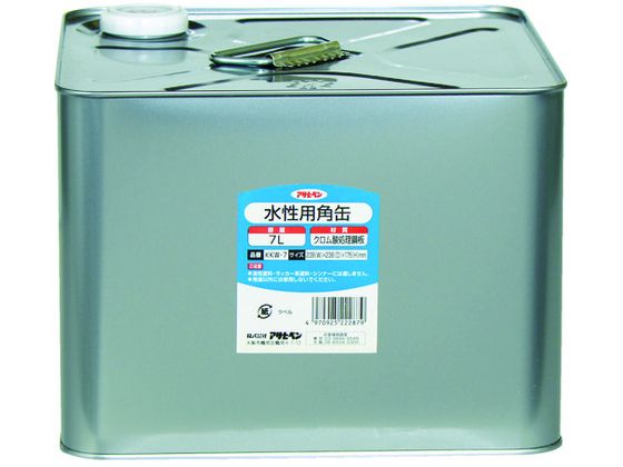 アサヒペン 水性用角缶7L KKW-7