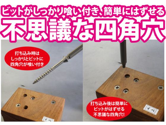 MIYAGAWA ステンレス 不思議な四角穴付き皿頭デッキ用ビス 5.5 MIYAGAWA ステンレス 不思議な四角穴付き皿頭デッキ用ビス 5.5