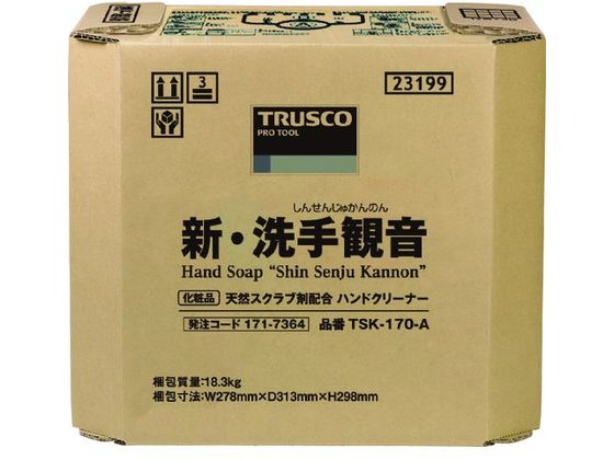 TRUSCO ハンドソープ 新・洗手観音 17.0kg バックインボックス TRUSCO ハンドソープ 新・洗手観音 17.0kg バックインボックス