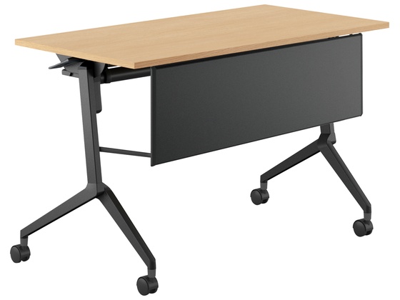 コクヨ フラップテーブル リーフライン 棚幕板付 オーク W1200*D600 コクヨ フラップテーブル リーフライン 棚幕板付 オーク W1200*D600