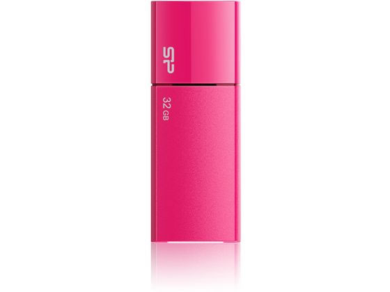 シリコンパワー スライド式USBメモリ 32GB ピンク SPJ032GU2U05H シリコンパワー スライド式USBメモリ 32GB ピンク SPJ032GU2U05H