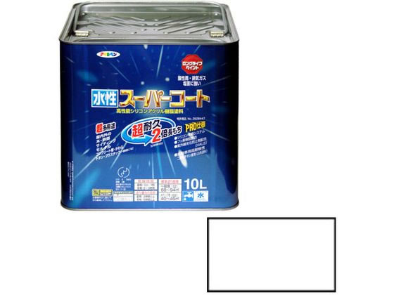 アサヒペン 水性スーパーコート 10L ツヤ消し白