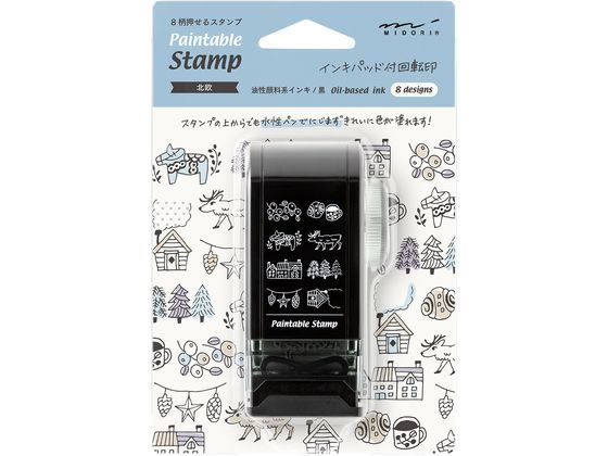 ミドリ(デザインフィル) スタンプ 回転印 ダイヤル 北欧柄 35585006 ミドリ(デザインフィル) スタンプ 回転印 ダイヤル 北欧柄 35585006