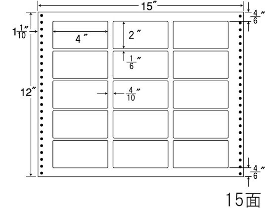 NANA ナナフォーム 15×12インチ 15面 LB15L