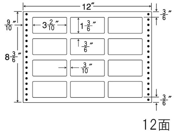 NANA ナナフォーム 12×8(3・6)インチ 12面 LT12O