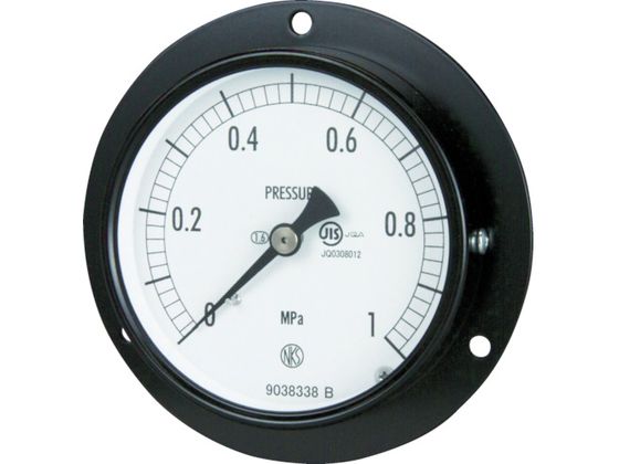 長野 普通形圧力計 D枠埋込型 Φ75 最小目盛0.005 AC15-231-0.25MP