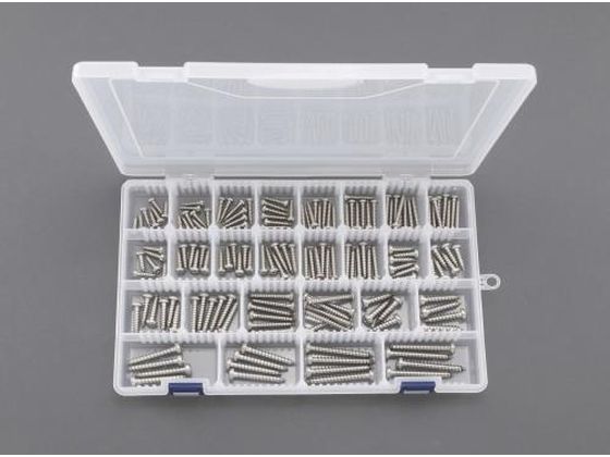 エスコ 鍋頭タッピングビスセット ステンレス製 4-6mm EA949AL-2 エスコ 鍋頭タッピングビスセット ステンレス製 4-6mm EA949AL-2