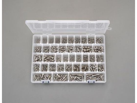 エスコ 鍋・皿頭タッピングビスセット ステンレス製 2-6mm EA949AL-3