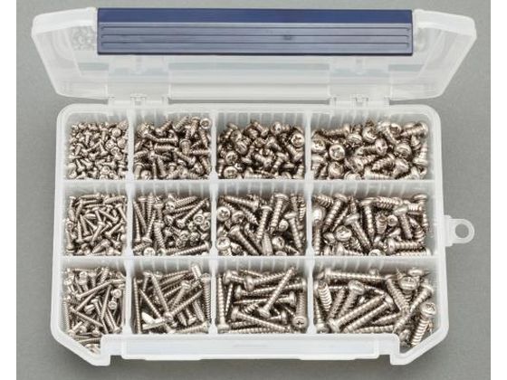 エスコ ナベ頭タッピングビスセット ステンレス 3-6mm EA949AL-5