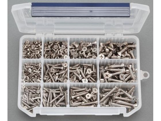 エスコ 皿頭タッピングビスセット ステンレス製 3-6mm EA949AL-22