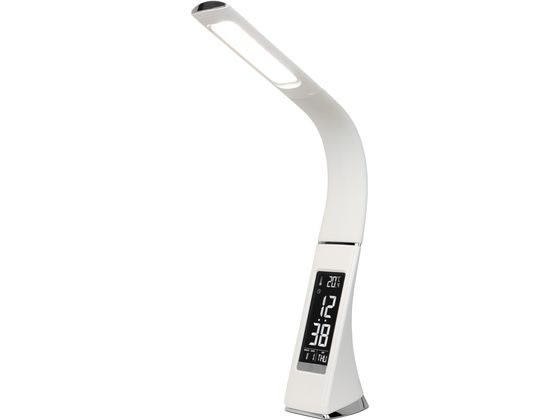 ゼピール LEDスタンドライト デジタル表示付 ホワイト DLS-H2008-WH