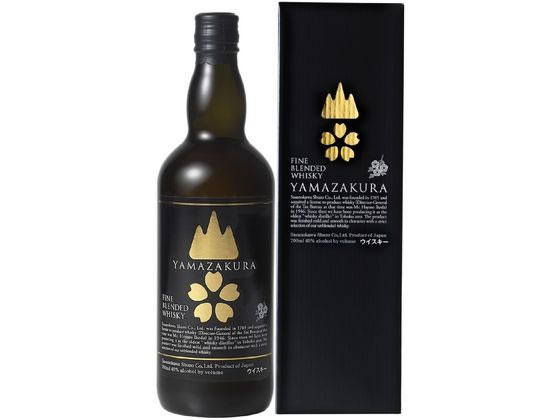 笹の川酒造 ブレンデッドウィスキー山桜 黒ラベル 700ml 40度