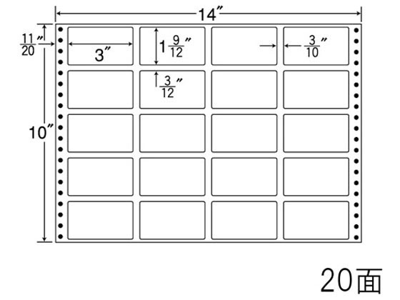 NANA ナナフォーム 14×10インチ 20面 RT14J