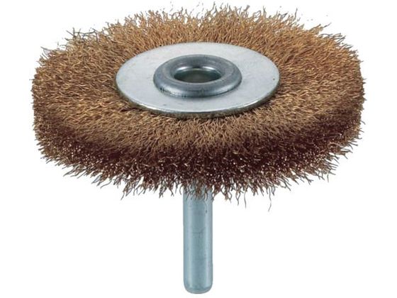 TRUSCO 軸付ホイールブラシ φ65×軸6 真鍮 線径0.15 TB-6234 TRUSCO 軸付ホイールブラシ φ65×軸6 真鍮 線径0.15 TB-6234