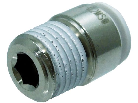 チヨダ ファイブ六角穴付メイルコネクター W(白)8mm・R1/4 F8-02MSW チヨダ ファイブ六角穴付メイルコネクター W(白)8mm・R1/4 F8-02MSW