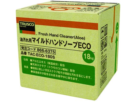 TRUSCO マイルドハンドソープ ECO 18L 詰替 バッグインボックス TRUSCO マイルドハンドソープ ECO 18L 詰替 バッグインボックス