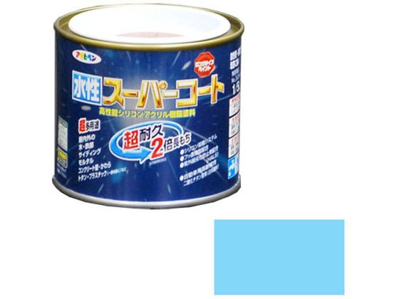 アサヒペン 水性スーパーコート 1／5L 水色
