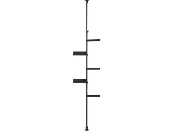 積水樹脂商事 つっぱり式 スリムラック ブラック 200〜275ｃｍ