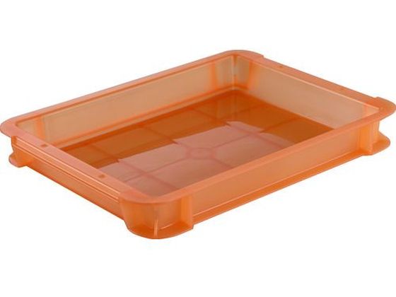 TRUSCO スケルトンカラーコンテナ 3L オレンジ TSK-3OR TRUSCO スケルトンカラーコンテナ 3L オレンジ TSK-3OR