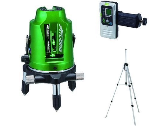 KDS リアルグリーンレーザー墨出器D1RG受光器・三脚付 KDS リアルグリーンレーザー墨出器D1RG受光器・三脚付