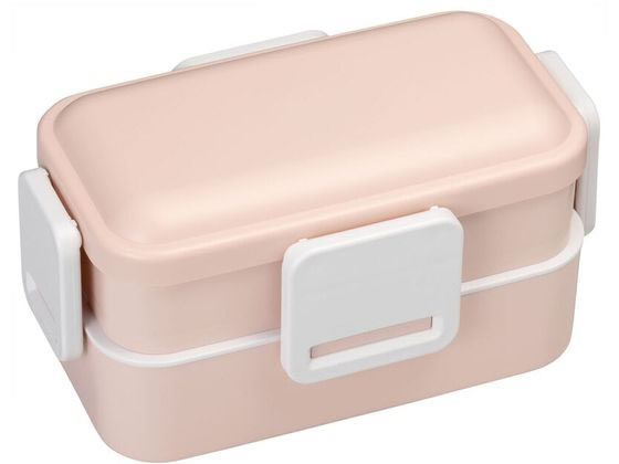 抗菌2段ふわっと弁当箱 600mL くすみピンク PFLB6AG