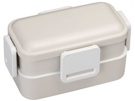 抗菌2段ふわっと弁当箱 600mL くすみグレー PFLB6AG